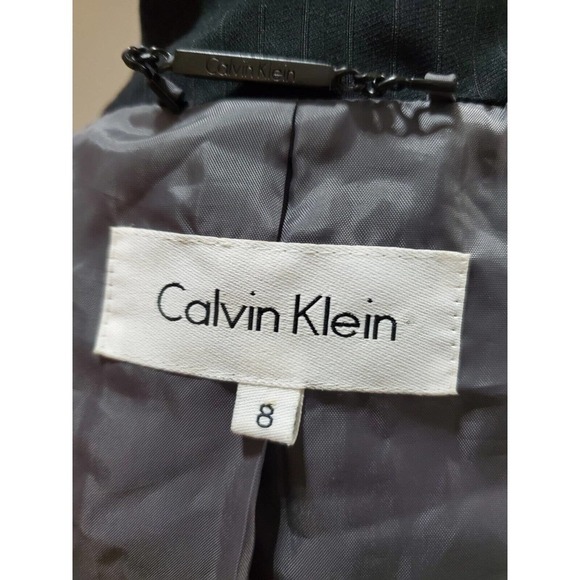 Calvin Klein Women's Black Single Breasted Three Button Blazer Jacket Size 8 - Picture 8 of 13